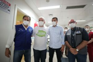 Wilson Lima apresenta ao ministro da Saúde unidade de referência para o tratamento da Covid-19 em Manaus