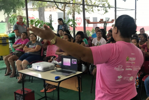 Outubro Rosa: FVS-RCP realiza palestra sobre a prevenção ao câncer de mama em instituição filantrópica em Manaus
