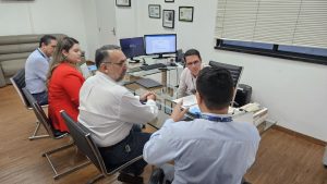 Secretários da SES-AM visitam Centro de Serviços Compartilhados