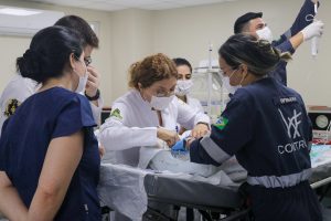 Gêmeas siamesas passam por novos exames de imagem no Hospital Francisca Mendes