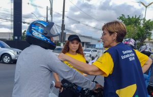 Maio Amarelo: SES apoia Pit Stop Educativo para Motociclista em campanha de prevenção de acidentes de trânsito