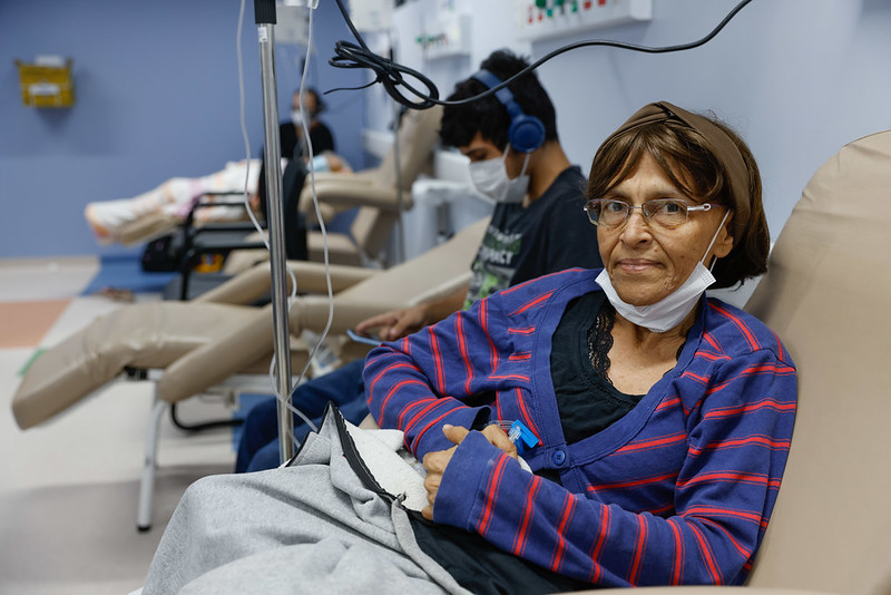 Secom  Maria Lucirene paciente quimioterapia Foto Alex Pazuello Secom