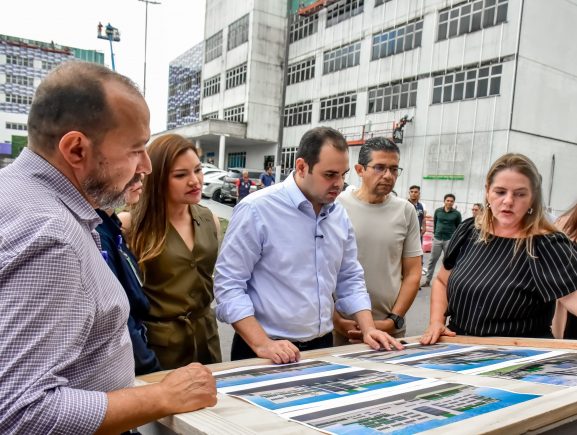 Na reta final das obras, governador interino Roberto Cidade vistoria Policlínica e Hospit…